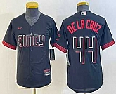 Youth Cincinnati Reds #44 Elly De La Cruz Black 2023 City Connect Cool Base Stitched Jersey 1,baseball caps,new era cap wholesale,wholesale hats